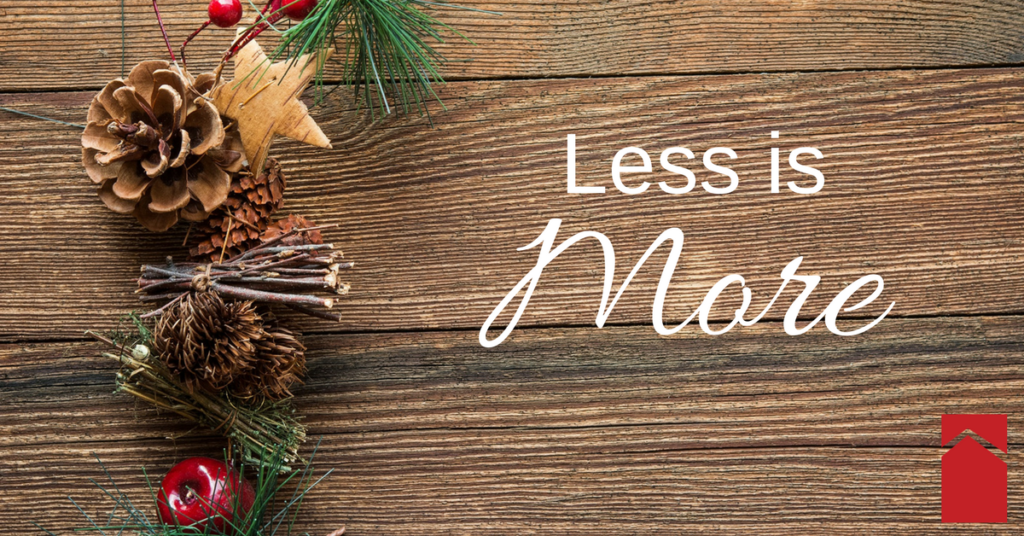 Less is More when it comes to holiday decorating if you're trying to sell your house. Advice from Powell Realtors, Eastern Shore real estate experts!