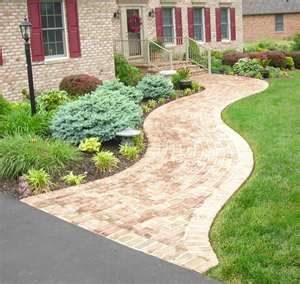 nice sidewalk and driveway