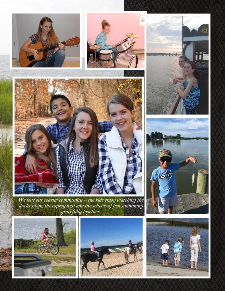 Jessica Lewis, Realtor at Powell Realtors, shares photos of her family enjoying the Eastern Shore lifestyle